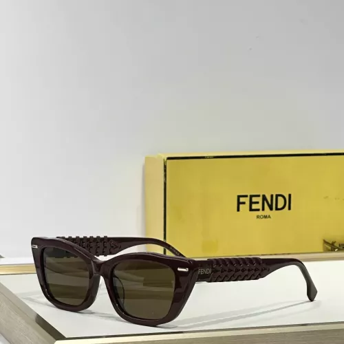 Wholesale Fendi AAA Quality Sunglasses #1335141 $64.00 USD, Wholesale Quality Replica Fendi AAA Quality Sunglasses