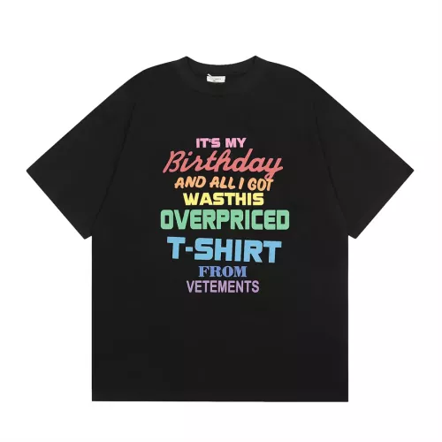 Wholesale VETEMENTS T-Shirts Short Sleeved For Unisex #1335177 $29.00 USD, Wholesale Quality Replica VETEMENTS T-Shirts