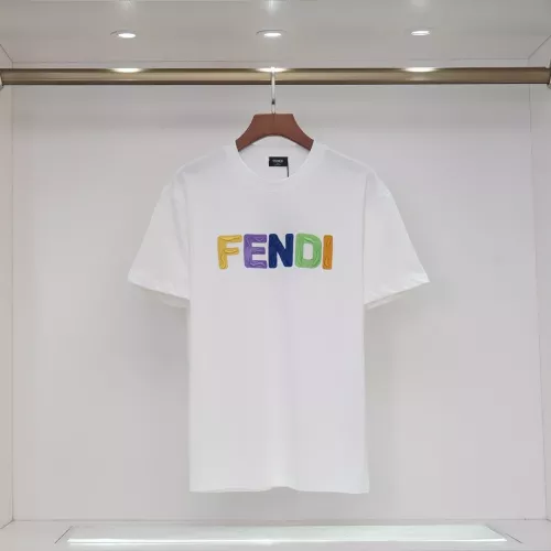 Wholesale Fendi T-Shirts Short Sleeved For Unisex #1335273 $32.00 USD, Wholesale Quality Replica Fendi T-Shirts