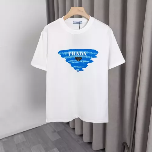 Wholesale Prada T-Shirts Short Sleeved For Men #1335297 $32.00 USD, Wholesale Quality Replica Prada T-Shirts