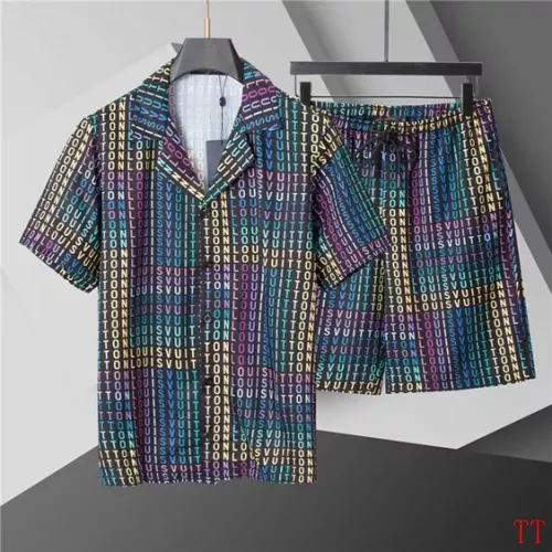 Wholesale Louis Vuitton LV Tracksuits Short Sleeved For Men #1335676 $60.00 USD, Wholesale Quality Replica Louis Vuitton LV Tracksuits