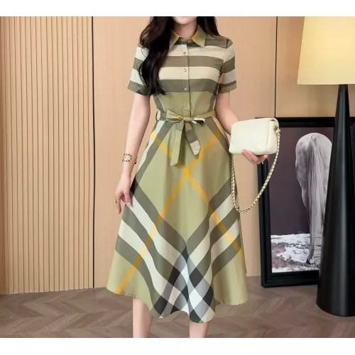 Wholesale Burberry Dresses Short Sleeved For Women #1335838 $85.00 USD, Wholesale Quality Replica Burberry Dresses