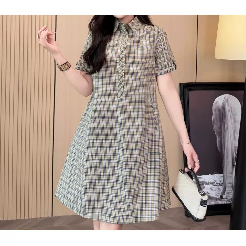 Wholesale Burberry Dresses Short Sleeved For Women #1335842 $85.00 USD, Wholesale Quality Replica Burberry Dresses