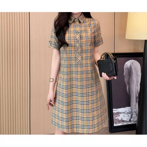 Wholesale Burberry Dresses Short Sleeved For Women #1335844 $85.00 USD, Wholesale Quality Replica Burberry Dresses