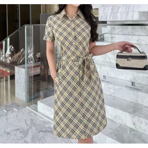 Wholesale Burberry Dresses Short Sleeved For Women #1335845 $85.00 USD, Wholesale Quality Replica Burberry Dresses