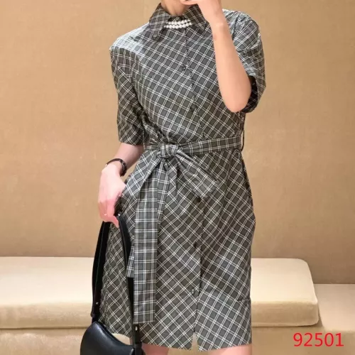 Wholesale Burberry Dresses Short Sleeved For Women #1335865 $85.00 USD, Wholesale Quality Replica Burberry Dresses