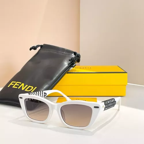 Wholesale Fendi AAA Quality Sunglasses #1335909 $64.00 USD, Wholesale Quality Replica Fendi AAA Quality Sunglasses