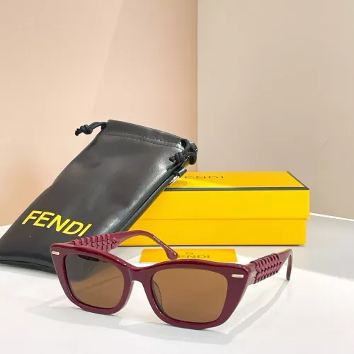 Wholesale Fendi AAA Quality Sunglasses #1335912 $64.00 USD, Wholesale Quality Replica Fendi AAA Quality Sunglasses