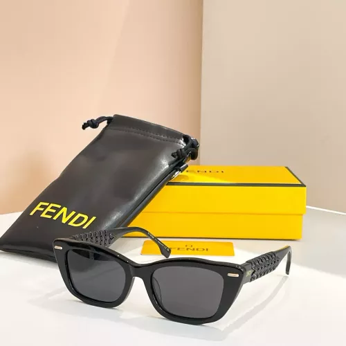 Wholesale Fendi AAA Quality Sunglasses #1335916 $64.00 USD, Wholesale Quality Replica Fendi AAA Quality Sunglasses