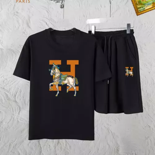 Wholesale Hermes Tracksuits Short Sleeved For Men #1336077 $48.00 USD, Wholesale Quality Replica Hermes Tracksuits
