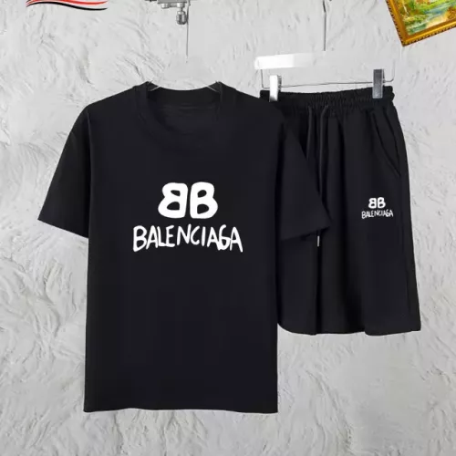 Wholesale Balenciaga Fashion Tracksuits Short Sleeved For Men #1336079 $48.00 USD, Wholesale Quality Replica Balenciaga Fashion Tracksuits