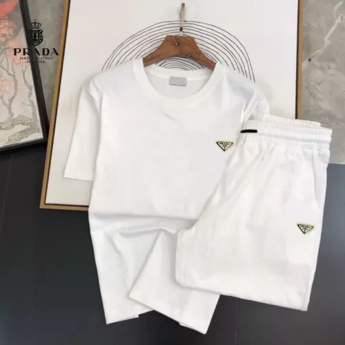 Wholesale Prada Tracksuits Short Sleeved For Men #1336148 $48.00 USD, Wholesale Quality Replica Prada Tracksuits