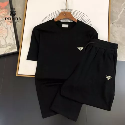 Wholesale Prada Tracksuits Short Sleeved For Men #1336149 $48.00 USD, Wholesale Quality Replica Prada Tracksuits
