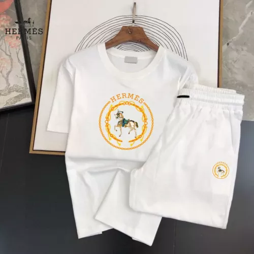 Wholesale Hermes Tracksuits Short Sleeved For Men #1336163 $48.00 USD, Wholesale Quality Replica Hermes Tracksuits