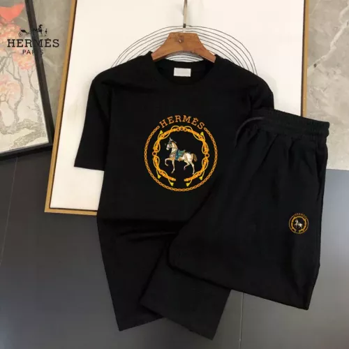 Wholesale Hermes Tracksuits Short Sleeved For Men #1336164 $48.00 USD, Wholesale Quality Replica Hermes Tracksuits