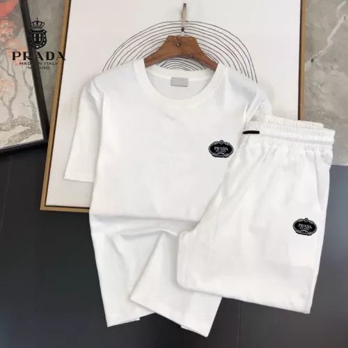 Wholesale Prada Tracksuits Short Sleeved For Men #1336165 $48.00 USD, Wholesale Quality Replica Prada Tracksuits
