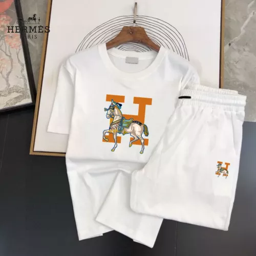 Wholesale Hermes Tracksuits Short Sleeved For Men #1336178 $48.00 USD, Wholesale Quality Replica Hermes Tracksuits