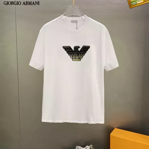 Wholesale Armani T-Shirts Short Sleeved For Unisex #1336218 $25.00 USD, Wholesale Quality Replica Armani T-Shirts
