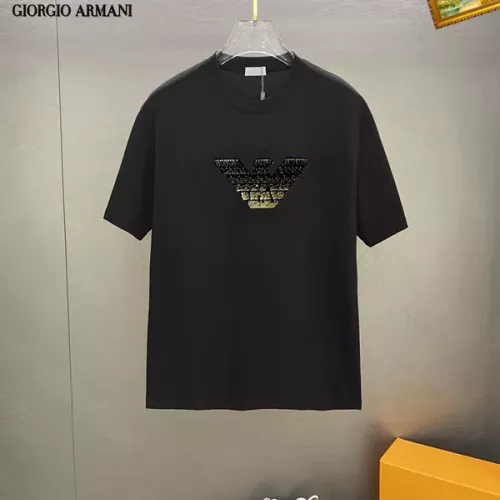 Wholesale Armani T-Shirts Short Sleeved For Unisex #1336219 $25.00 USD, Wholesale Quality Replica Armani T-Shirts