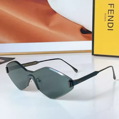 Wholesale Fendi AAA Quality Sunglasses #1336298 $60.00 USD, Wholesale Quality Replica Fendi AAA Quality Sunglasses