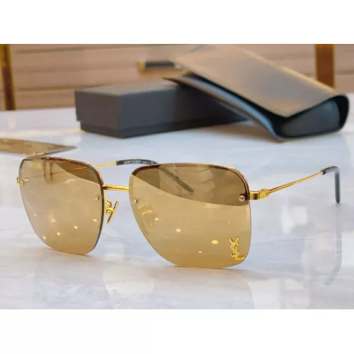 Wholesale Yves Saint Laurent YSL AAA Quality Sunglasses #1336486 $60.00 USD, Wholesale Quality Replica Yves Saint Laurent YSL AAA Quality Sunglasses