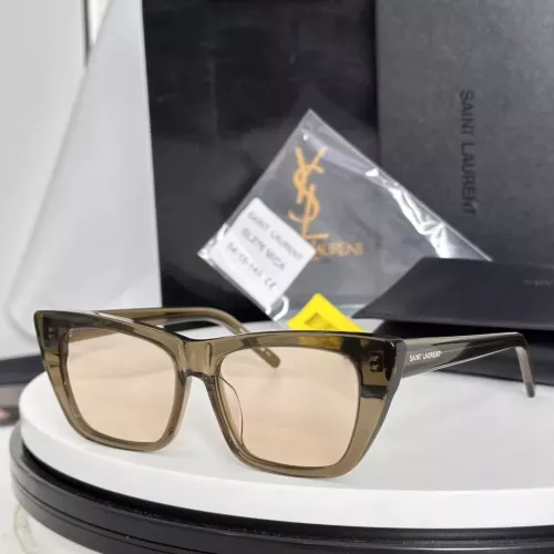 Wholesale Yves Saint Laurent YSL AAA Quality Sunglasses #1336495 $60.00 USD, Wholesale Quality Replica Yves Saint Laurent YSL AAA Quality Sunglasses