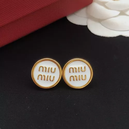 Wholesale MIU MIU Earrings For Women #1336973 $27.00 USD, Wholesale Quality Replica MIU MIU Earrings