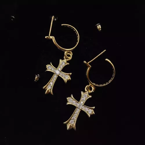 Wholesale Chrome Hearts Earrings For Women #1337232 $34.00 USD, Wholesale Quality Replica Chrome Hearts Earrings