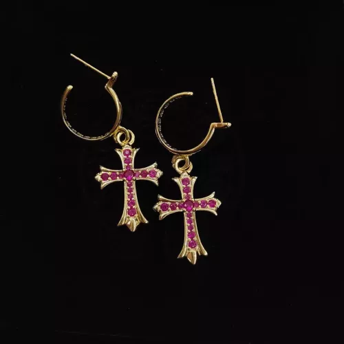 Wholesale Chrome Hearts Earrings For Women #1337233 $34.00 USD, Wholesale Quality Replica Chrome Hearts Earrings