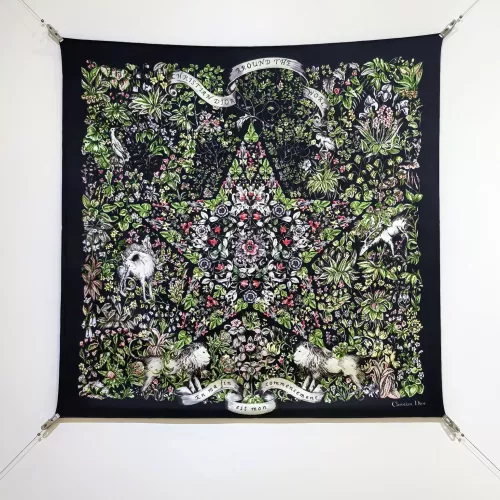 Wholesale Christian Dior Silk Squares #1337919 $64.00 USD, Wholesale Quality Replica Christian Dior Scarf