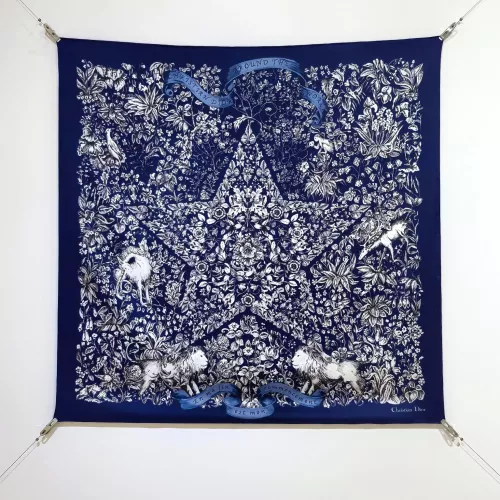 Wholesale Christian Dior Silk Squares #1337920 $64.00 USD, Wholesale Quality Replica Christian Dior Scarf