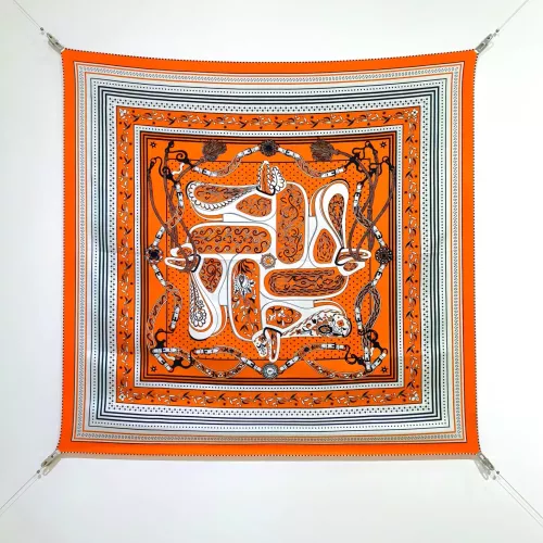 Wholesale Hermes Silk Square #1338221 $64.00 USD, Wholesale Quality Replica Hermes Scarf