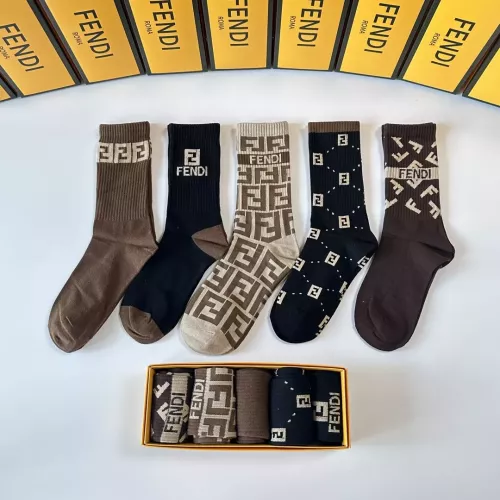 Wholesale Fendi Socks #1338619 $29.00 USD, Wholesale Quality Replica Fendi Socks