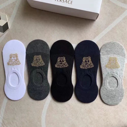 Wholesale Versace Socks For Men #1338625 $25.00 USD, Wholesale Quality Replica Versace Socks