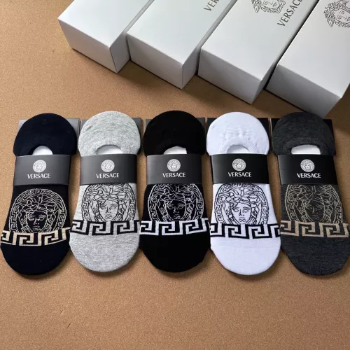 Wholesale Versace Socks For Men #1338626 $25.00 USD, Wholesale Quality Replica Versace Socks