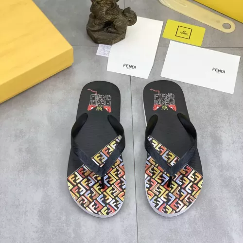 Wholesale Fendi Slippers For Men #1339584 $48.00 USD, Wholesale Quality Replica Fendi Slippers