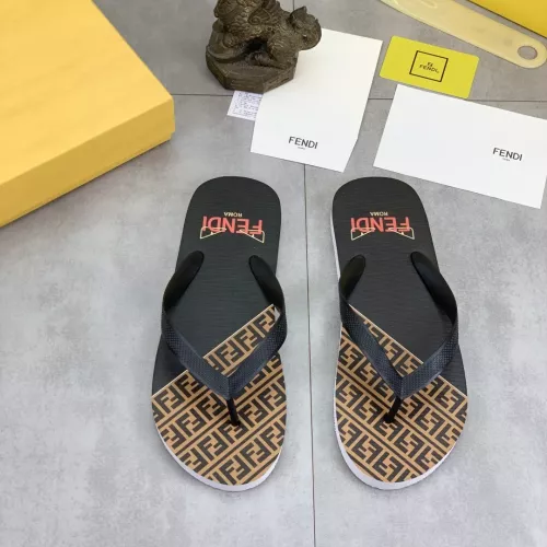 Wholesale Fendi Slippers For Men #1339586 $48.00 USD, Wholesale Quality Replica Fendi Slippers