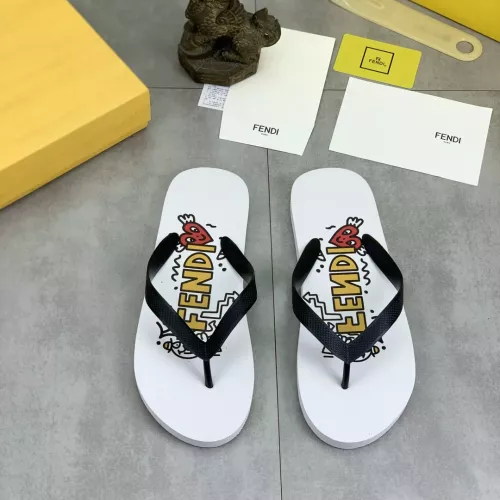 Wholesale Fendi Slippers For Men #1339596 $48.00 USD, Wholesale Quality Replica Fendi Slippers
