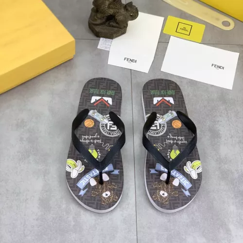 Wholesale Fendi Slippers For Men #1339599 $48.00 USD, Wholesale Quality Replica Fendi Slippers