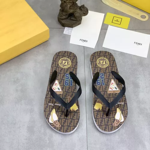 Wholesale Fendi Slippers For Men #1339600 $48.00 USD, Wholesale Quality Replica Fendi Slippers