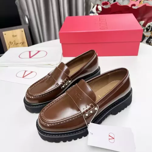 Wholesale Valentino Leather Shoes For Women #1339624 $102.00 USD, Wholesale Quality Replica Valentino Leather Shoes