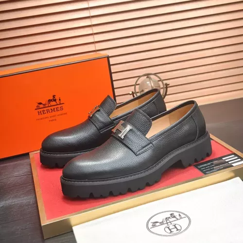 Wholesale Hermes Leather Shoes For Men #1339664 $102.00 USD, Wholesale Quality Replica Hermes Leather Shoes