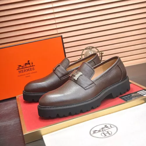 Wholesale Hermes Leather Shoes For Men #1339665 $102.00 USD, Wholesale Quality Replica Hermes Leather Shoes