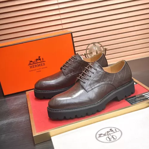 Wholesale Hermes Leather Shoes For Men #1339667 $102.00 USD, Wholesale Quality Replica Hermes Leather Shoes