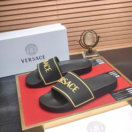 Wholesale Versace Slippers For Men #1339829 $45.00 USD, Wholesale Quality Replica Versace Slippers