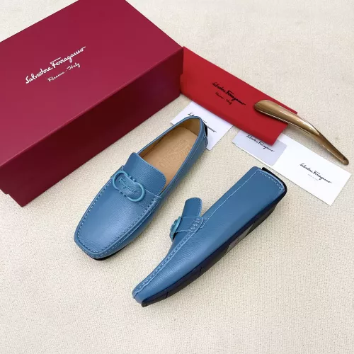 Wholesale Salvatore Ferragamo Leather Shoes For Men #1339992 $125.00 USD, Wholesale Quality Replica Salvatore Ferragamo Leather Shoes