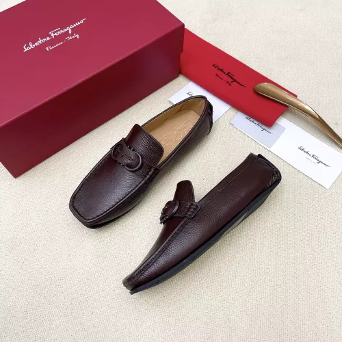Wholesale Salvatore Ferragamo Leather Shoes For Men #1339993 $125.00 USD, Wholesale Quality Replica Salvatore Ferragamo Leather Shoes