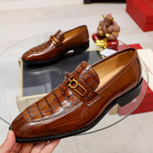 Wholesale Salvatore Ferragamo Leather Shoes For Men #1340007 $88.00 USD, Wholesale Quality Replica Salvatore Ferragamo Leather Shoes
