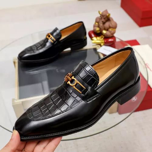 Wholesale Salvatore Ferragamo Leather Shoes For Men #1340008 $88.00 USD, Wholesale Quality Replica Salvatore Ferragamo Leather Shoes