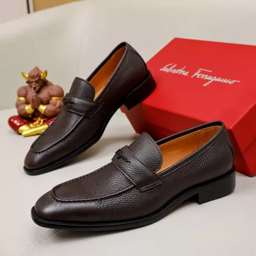 Wholesale Salvatore Ferragamo Leather Shoes For Men #1340009 $88.00 USD, Wholesale Quality Replica Salvatore Ferragamo Leather Shoes